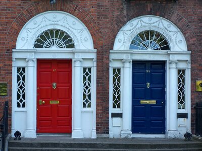 Old door entrance door house photo