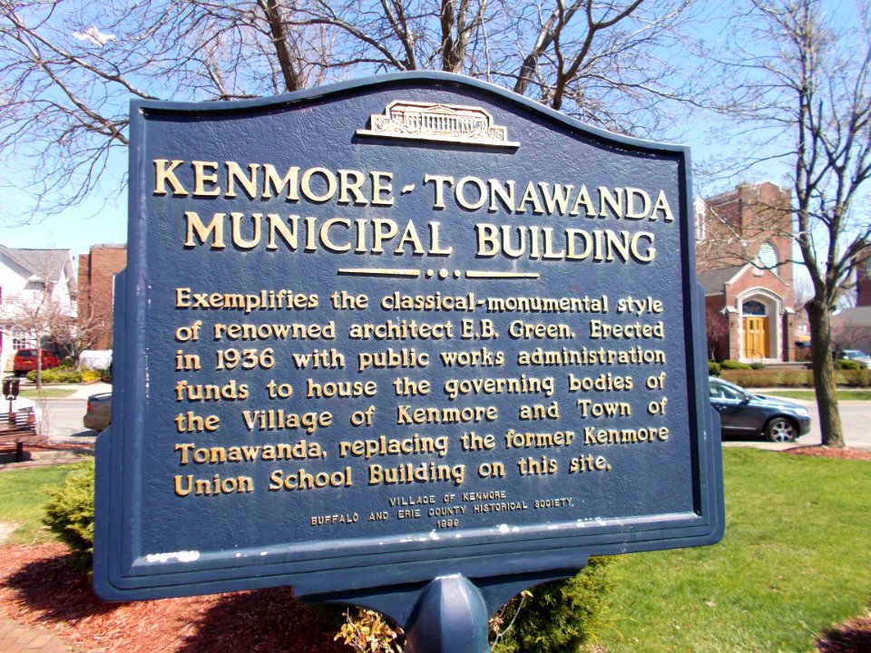 Tonawanda Municipal Building Marker Apr 13