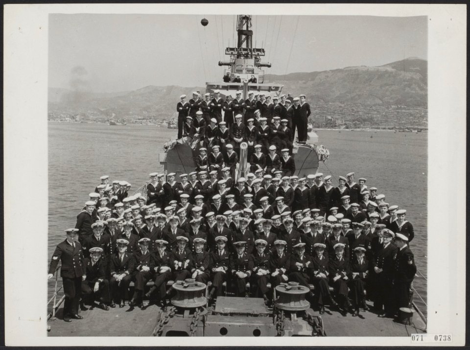 Torpedojagers, officieren, marine, Evertsen HrMs, Bestanddeelnr 071-0738