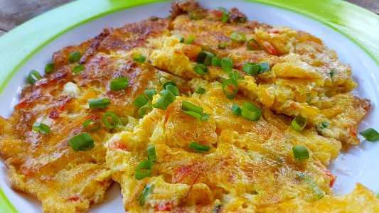 Tortang Kalabasa (Calabaza omelet - Philippines) 02