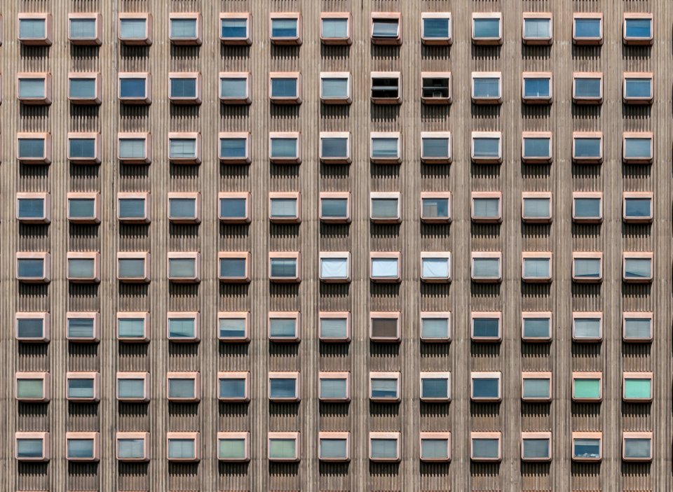 Torre America Building Facade in Caracas, Venezuela