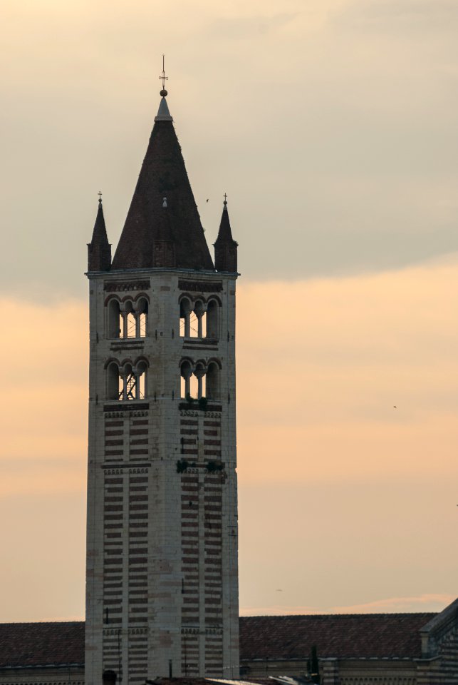 Torre di San Zeno alla sera