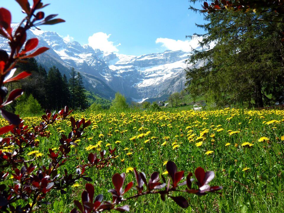 Mountains pyrenees gavarnie