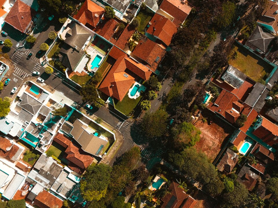 Houses residential area roads