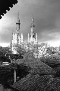 Torens van de de Kerk van Onze Lieve Vrouwe ten Hemelopneming te Batavia kathed, Bestanddeelnr 4405