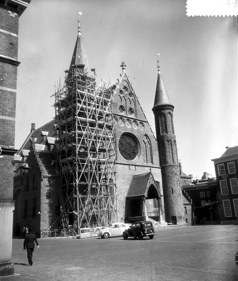 Toren van Ridderzaal in steigers, Bestanddeelnr 907-1624
