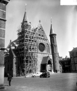 Toren van Ridderzaal in steigers, Bestanddeelnr 907-1624