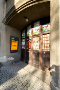 Tor mit Werbung, Innere Zittauer Straße, Löbau