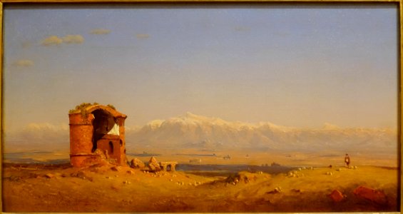 Torre dei Schiavi, Roman Campagna, by Sanford Robinson Gifford, 1857-1862, oil on canvas - Currier Museum of Art - Manchester, NH - DSC07481