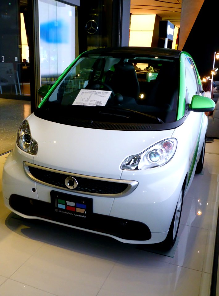 The frontview of smart fortwo electric drive