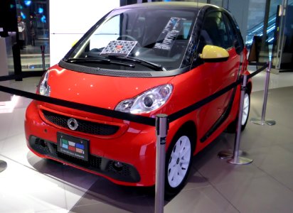 The frontview of smart fortwo electric drive edition Disney