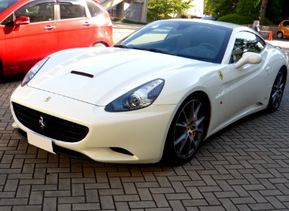The frontview of Ferrari California