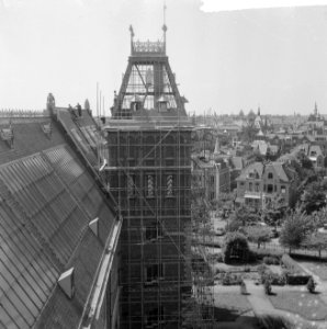 Toren van het Rijksmuseum in de revisie, de werkzaamheden aan de toren, Bestanddeelnr 916-6373