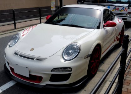 The frontview of Porsche 997 GT3RS