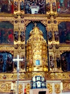 Torrijos - Colegiata del Santísimo Sacramento, interior, retablo mayor 4