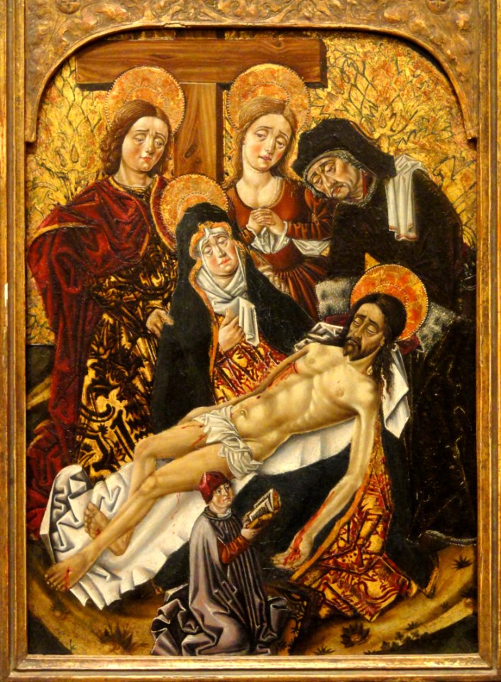 The Deposition by the Budapest Master, Spanish, late 15th century, oil on panel - San Diego Museum of Art - DSC06604