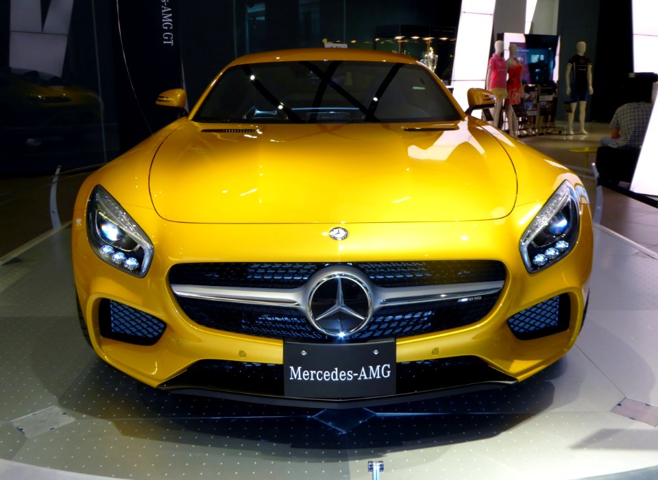 The frontview of Mercedes-AMG GT S (C190)
