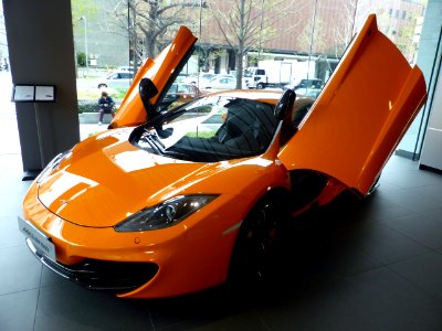 The frontview of McLaren MP4-12C COUPE