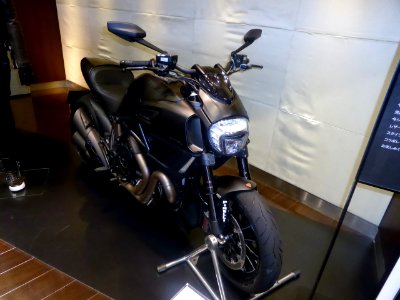 The frontview of DUCATI Diavel