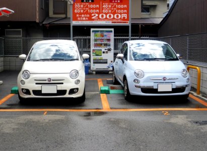 The frontview of FIAT 500 Pop & 500S