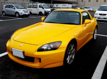 The frontview of Honda S2000 Type V (AP2) with hardtop