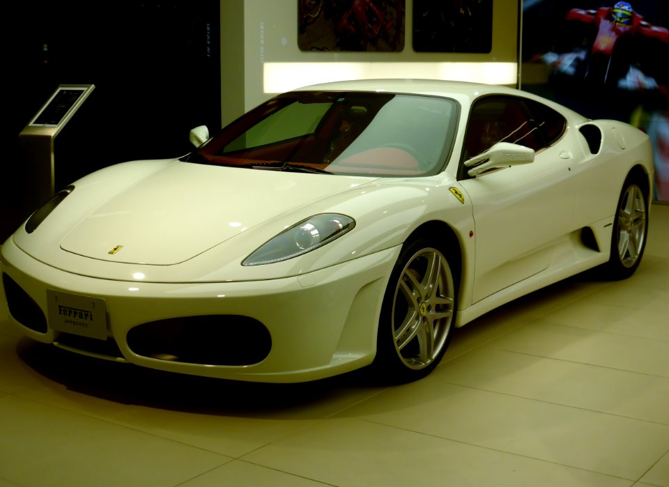 The frontview of Ferrari F430 coupe