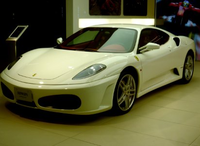 The frontview of Ferrari F430 coupe