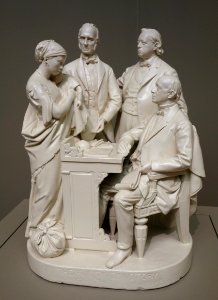 The Fugitive's Story, John Rogers, 1869, plaster - Cincinnati Art Museum - DSC04475
