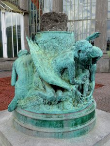 The Four Elements by Paul Du Bois - Botanical Garden of Brussels - Brussels, Belgium - DSC06707