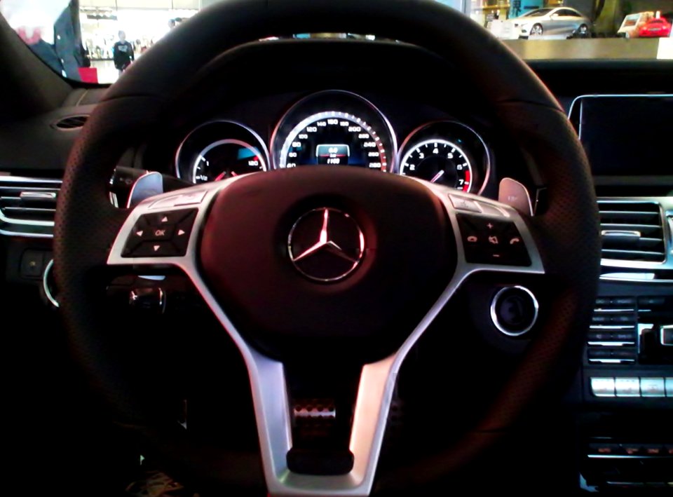 The dashboard of Mercedes-Benz E63 AMG (W212) MY13