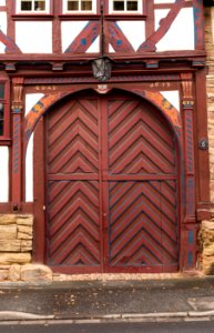 Tor, Harmes'sches Handelshaus, Wanfried, Deutschland IMGL0258 edit
