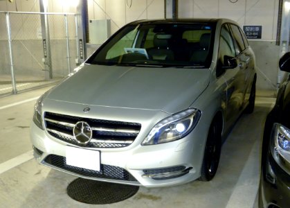 The frontview of Mercedes-Benz B250 (W246)