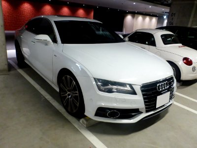 The frontview of Audi A7 Sportback 3.0 TFSI quattro