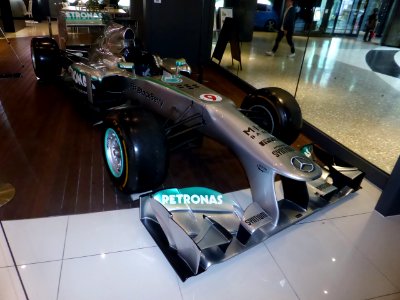 The frontview of Mercedes F1 W04