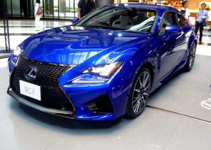 The frontview of Lexus RC F prototype