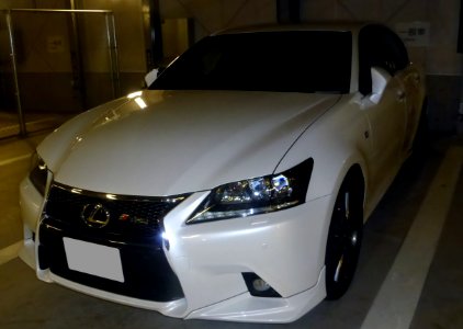 The frontview of Lexus GS350 F SPORT (DBA-GRL15) with TRD PARTS