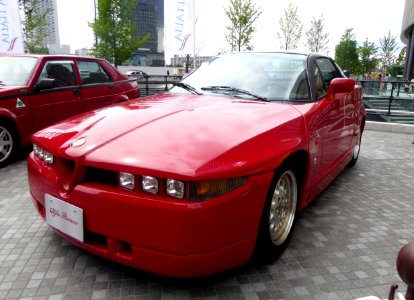 The frontview of Alfa Romeo SZ