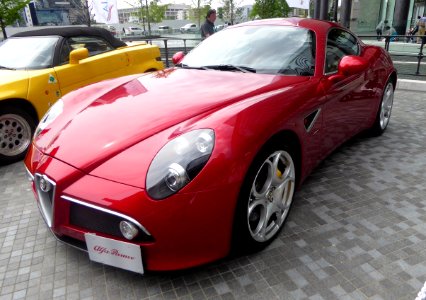 The frontview of Alfa Romeo 8C Competizione
