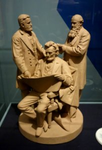 The Council of War by John Rogers, patented March 31, 1868, painted plaster - Brooklyn Museum - DSC09478