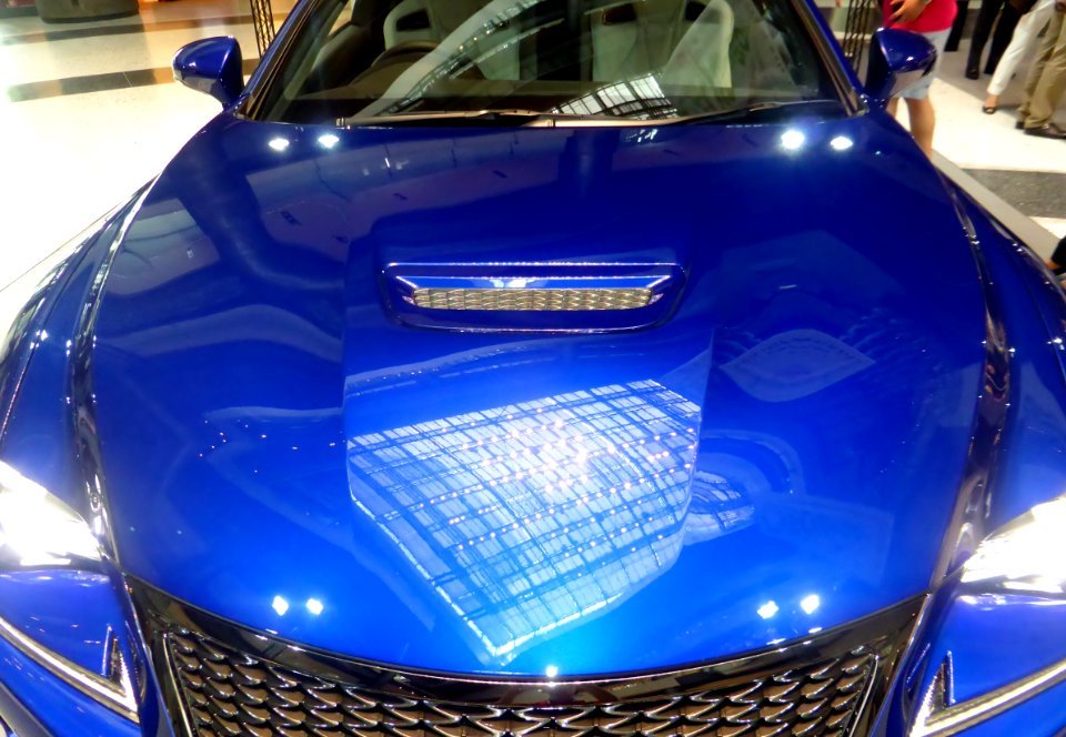 The bonnet of Lexus RC F prototype