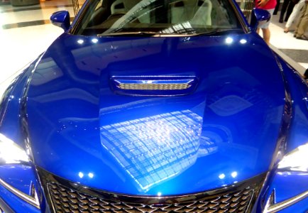 The bonnet of Lexus RC F prototype