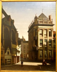 The Brouwershuis in Leuven, by Joseph Maswiens 1828-1880, undated - Museum M - Leuven, Belgium - DSC05597