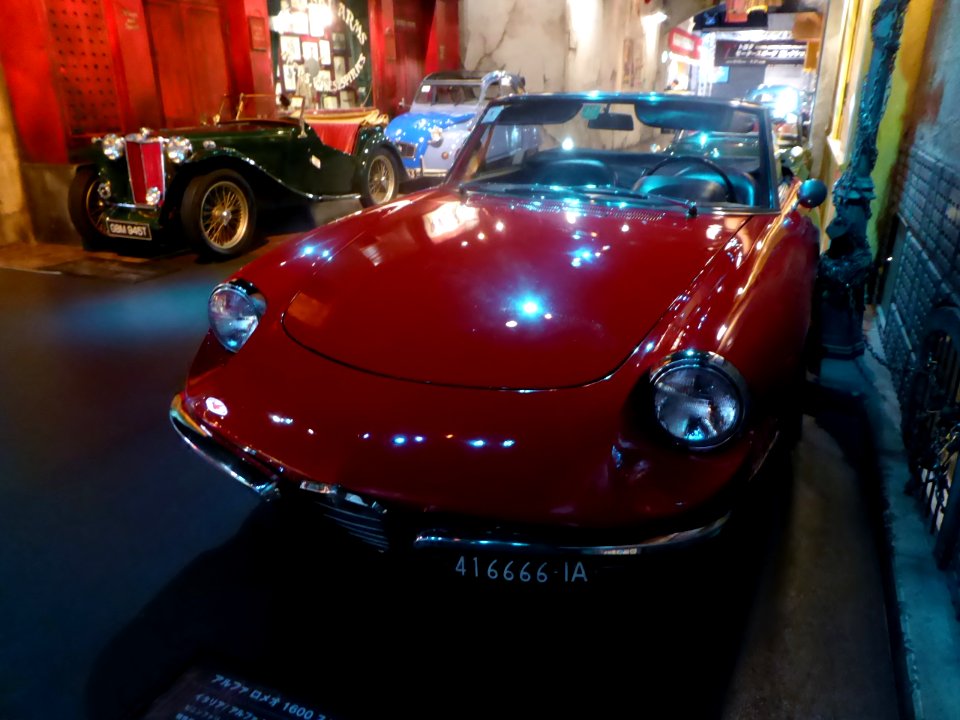 The frontview of 1966 Alfa Romeo 1600 Spider Duetto