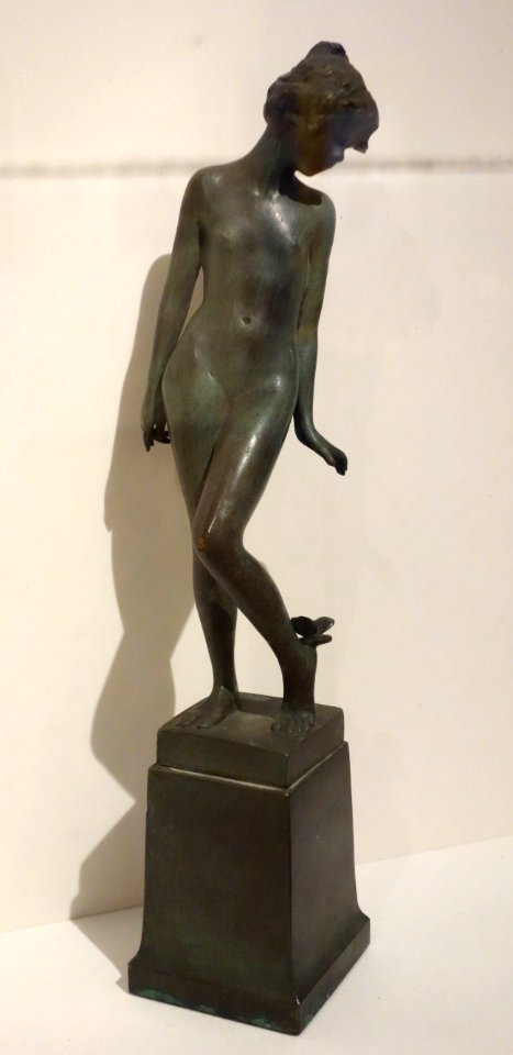 The Butterfly by Emil Fuchs, c. 1898-1910, bronze - Huntington Museum of Art - DSC05154