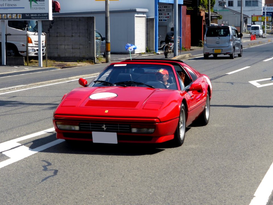 The frontview of Ferrari 328GTS