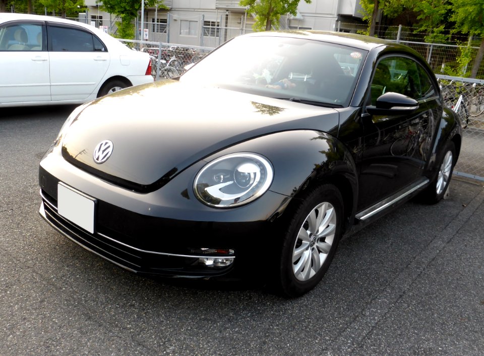 The frontview of Volkswagen the Beetle