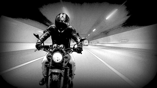 Motorbike ride transport photo