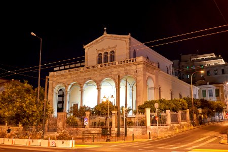 The Cathedral Basilica of Saint Dionysius the Areopagite in Athens on August 6, 2020