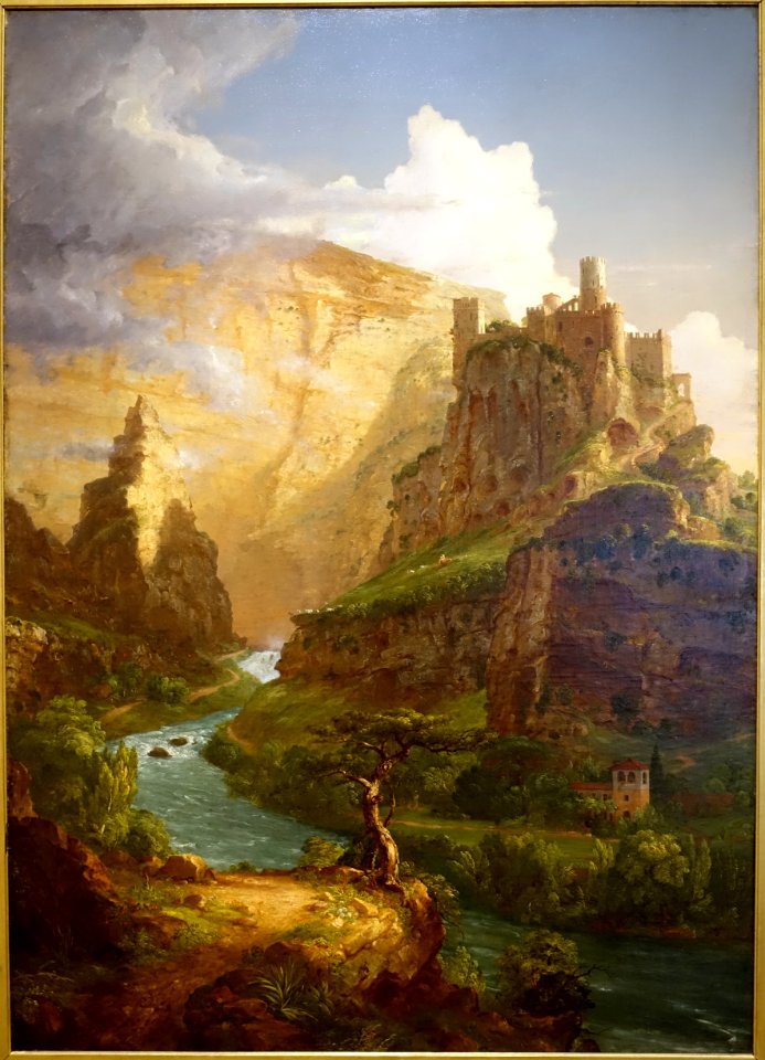 The Fountain of Vaucluse, by Thomas Cole, 1841, oil on canvas - Dallas Museum of Art - DSC04819