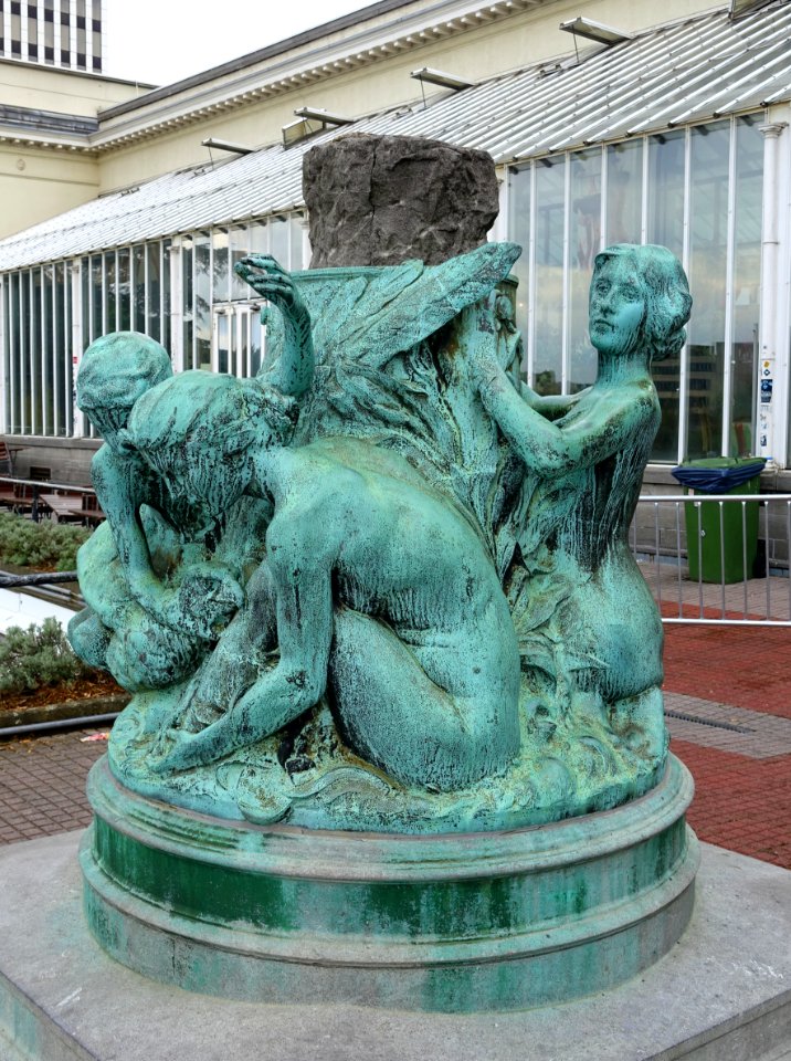 The Four Elements by Paul Du Bois - Botanical Garden of Brussels - Brussels, Belgium - DSC06705